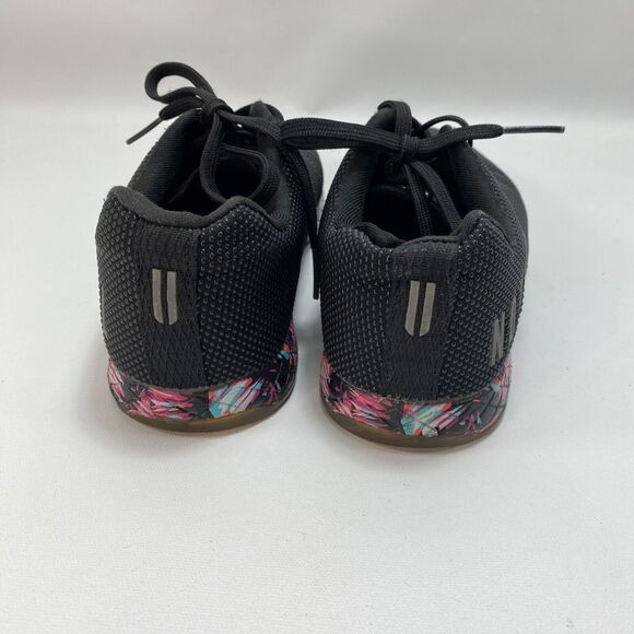 NOBULL Womens10 Black Sneakers Outwork Trainer Workout Shoes Midnight Palms - Picture 3 of 11